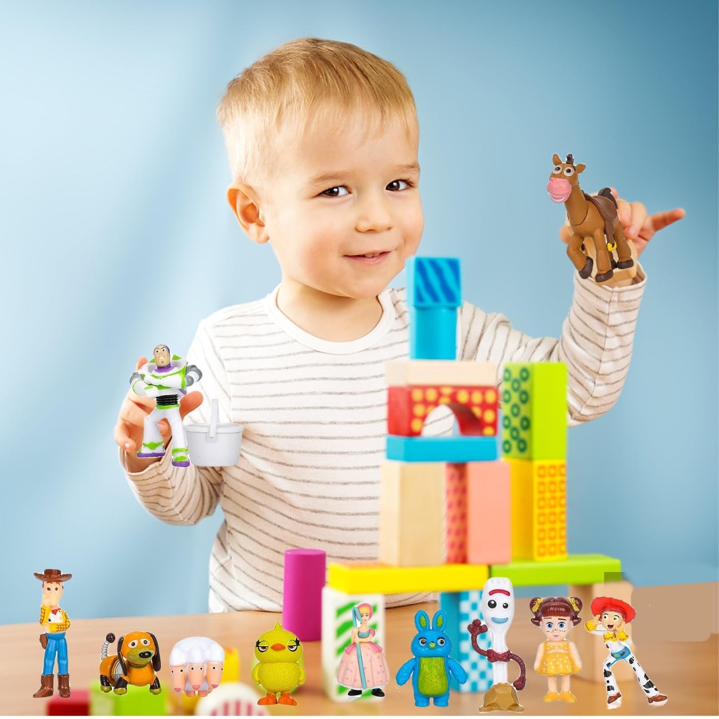 NLIEOPDA 36 Pack Anime Figurines Set - Woody Doll, Buzz Lightyear Toy, PVC Figures