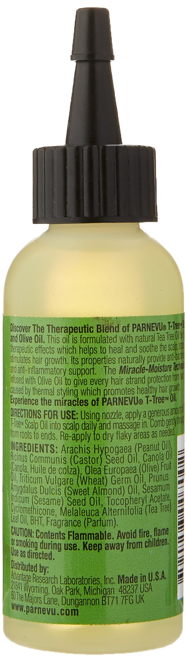 Parnevu T-tree Scalp & Growth Oil, 2 Oz