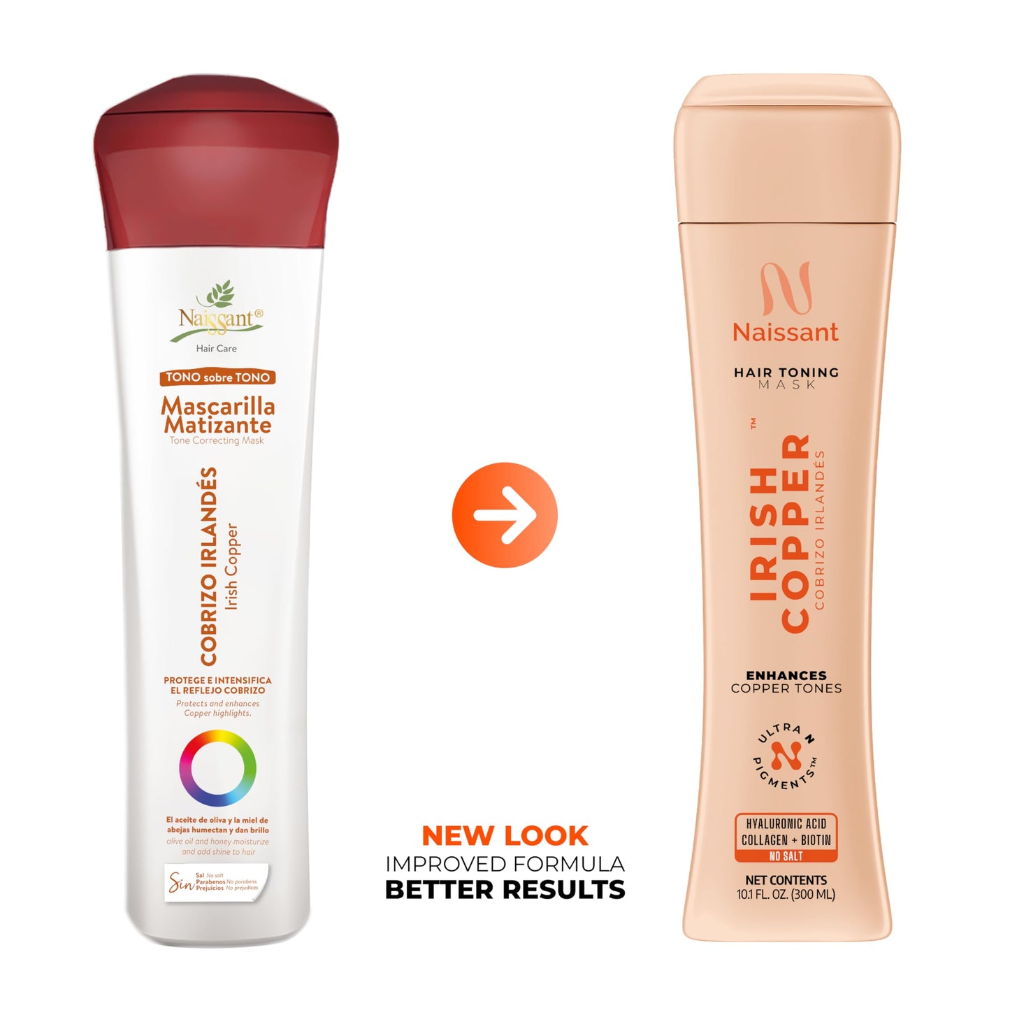 Naissant Irish Copper Hair Toning Mask | Ultra High-Purity Pigments | Deposits Deep Copper Tone | Hyaluronic Acid, Collagen & Biotin | Paraben Beauty and Personal Care naissant