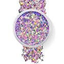 Lilac Purple - Holographic Chunky Glitter Gel for Body, Face, Hair - Vegan & Cruelty Free - Electric Bliss Beauty - Uses Include: Festival Rave Makeup