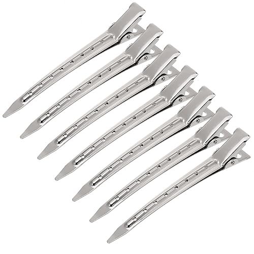 24 Pieces Duck Bill Hair Clips 3.5 Inches Duckbill Hair Clips Metal Alligator Curl Clips for Women Styling Sectioning Long Hair Sectioning Clips