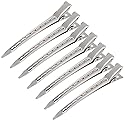 24 Pieces Duck Bill Hair Clips 3.5 Inches Duckbill Hair Clips Metal Alligator Curl Clips for Women Styling Sectioning Long Hair Sectioning Clips