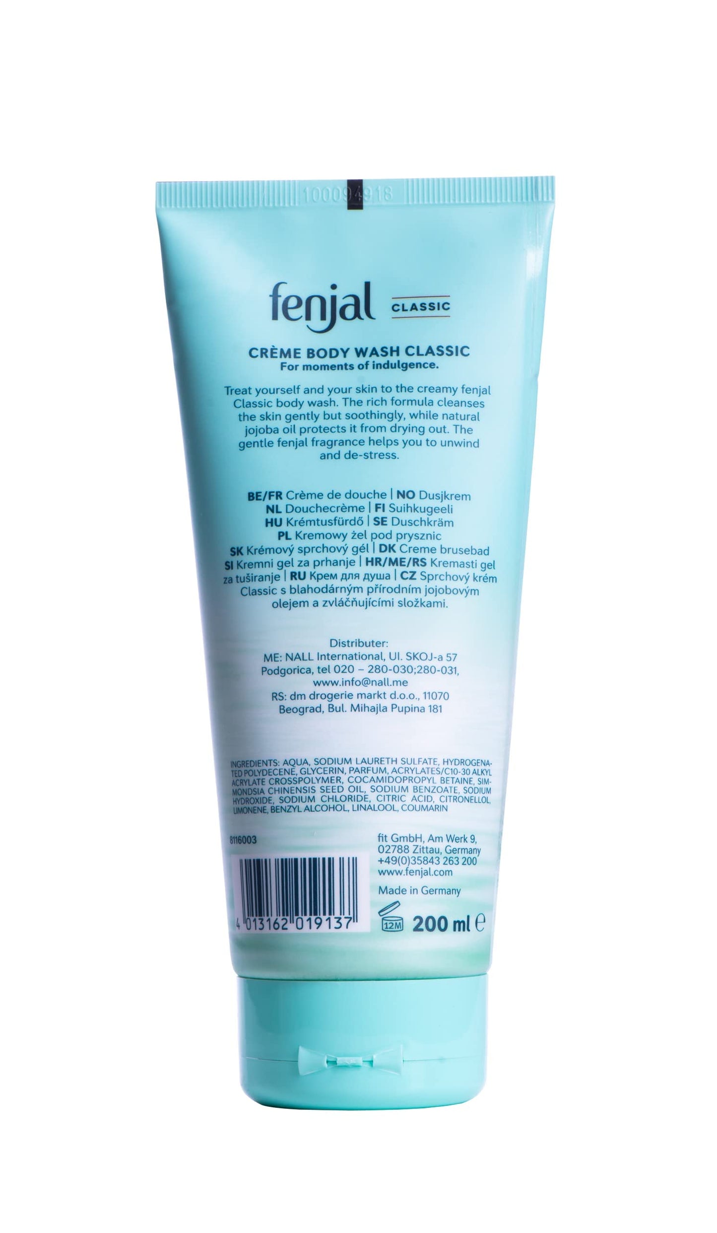 Fenjal Classic Luxury Creme Oil Body Wash
