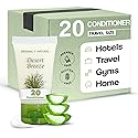 Travel Size Hotel Conditioner 20 Count 1 oz Bottles Guest Amenities for Vacation Rentals and Short Term Rentals Paraben Free Green Tea Lemongrass