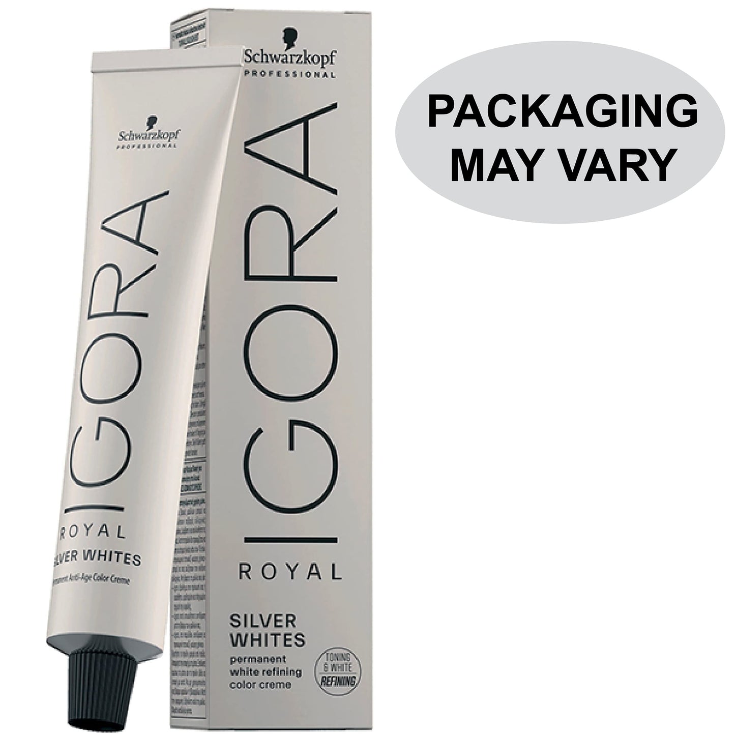 Igora Royal Absolutes SilverWhite Tonal Refiner GREY LILAC 60 ml each and M Hair Designs Tint Brush Comb (Bundle 3 items)