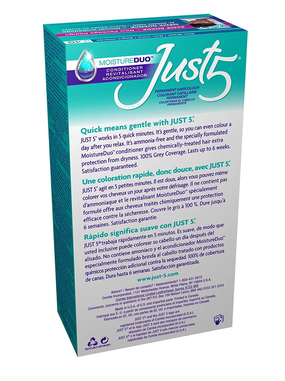 Just 5 Color Rich Black J-40 (3 Pack)