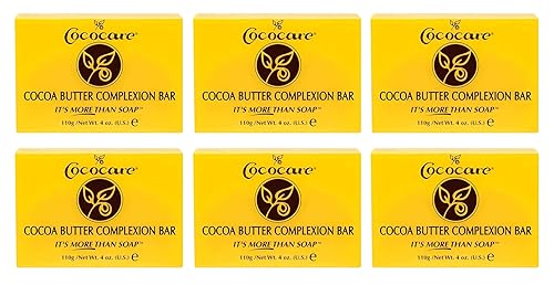 (VALUE PACK OF 6) COCOCARE COCOA BUTTER COMPLEXION BAR SOAP 4oz