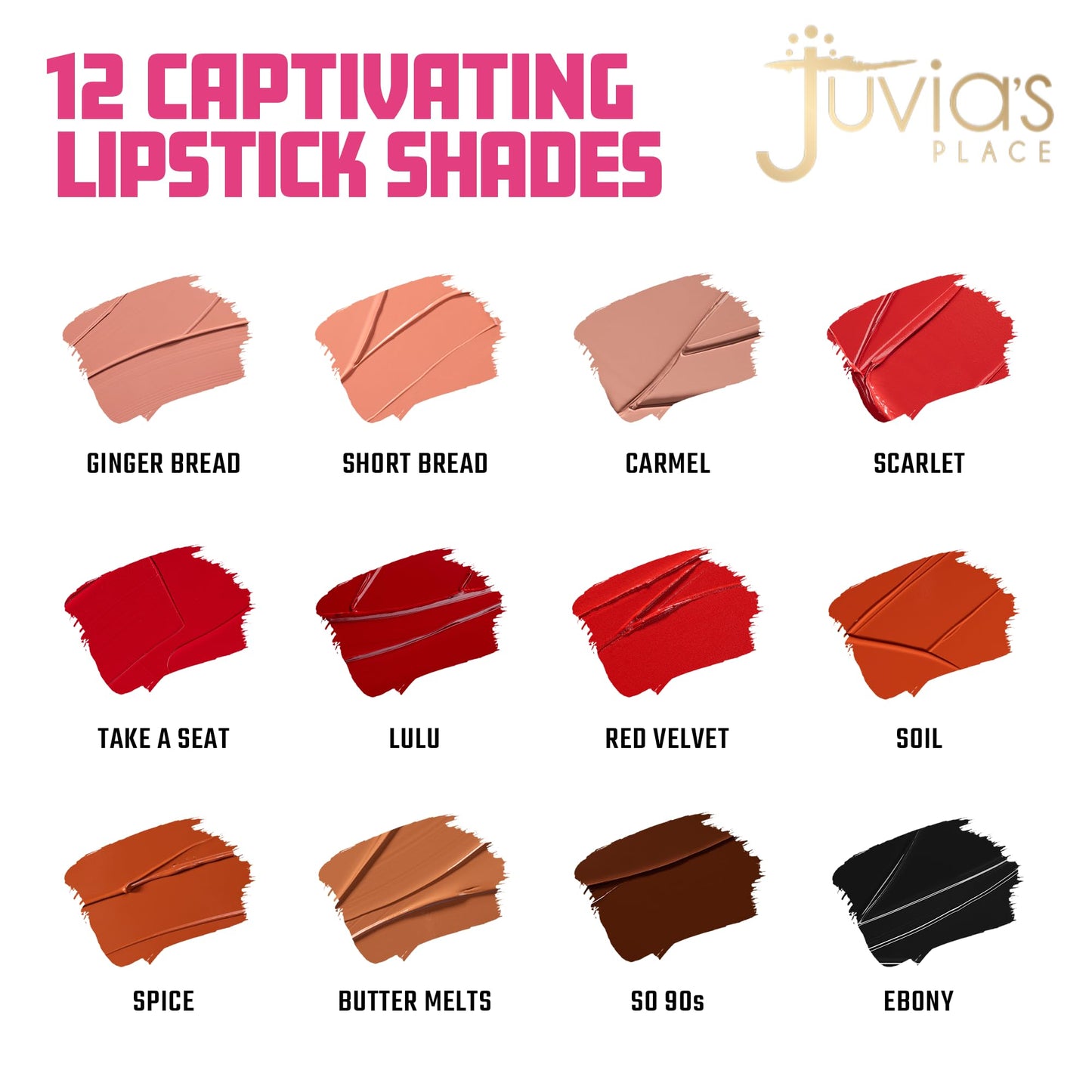 Juvia's Place Velvety Matte Liquid Lipstick Butter Melts - Hydrating, Long-Wearing, Velvety Soft & Feather Light - Hyperpigmented Creamy Matte