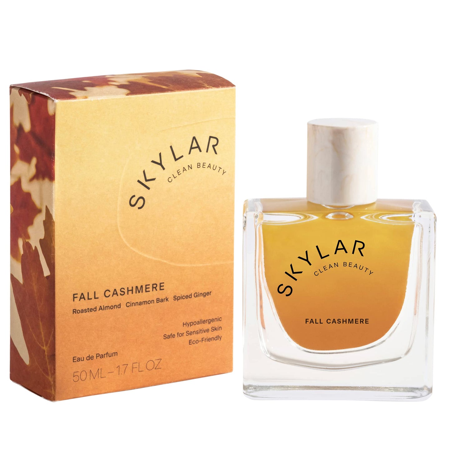 Skylar Fall Cashmere Eau de Parfum - Hypoallergenic & Clean Perfume for Women & Men, Vegan & Safe for Sensitive Skin - Spicy Gourmand Perfume