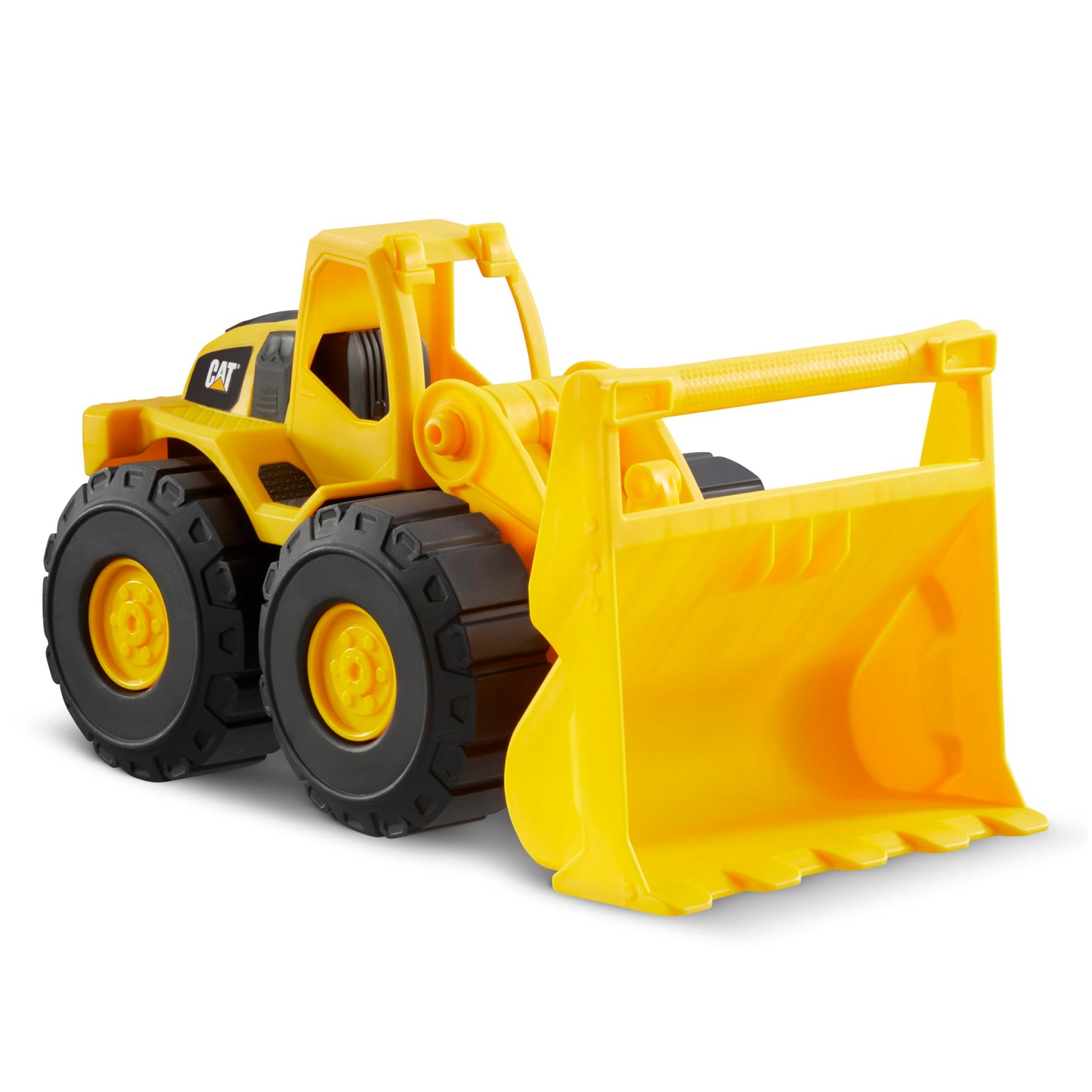 CAT Construction Fleet 10" Front Loader Toy – Durable Plastic Vehicle with Working Bucket & Free-Rolling Wheels for Kids Ages 2+