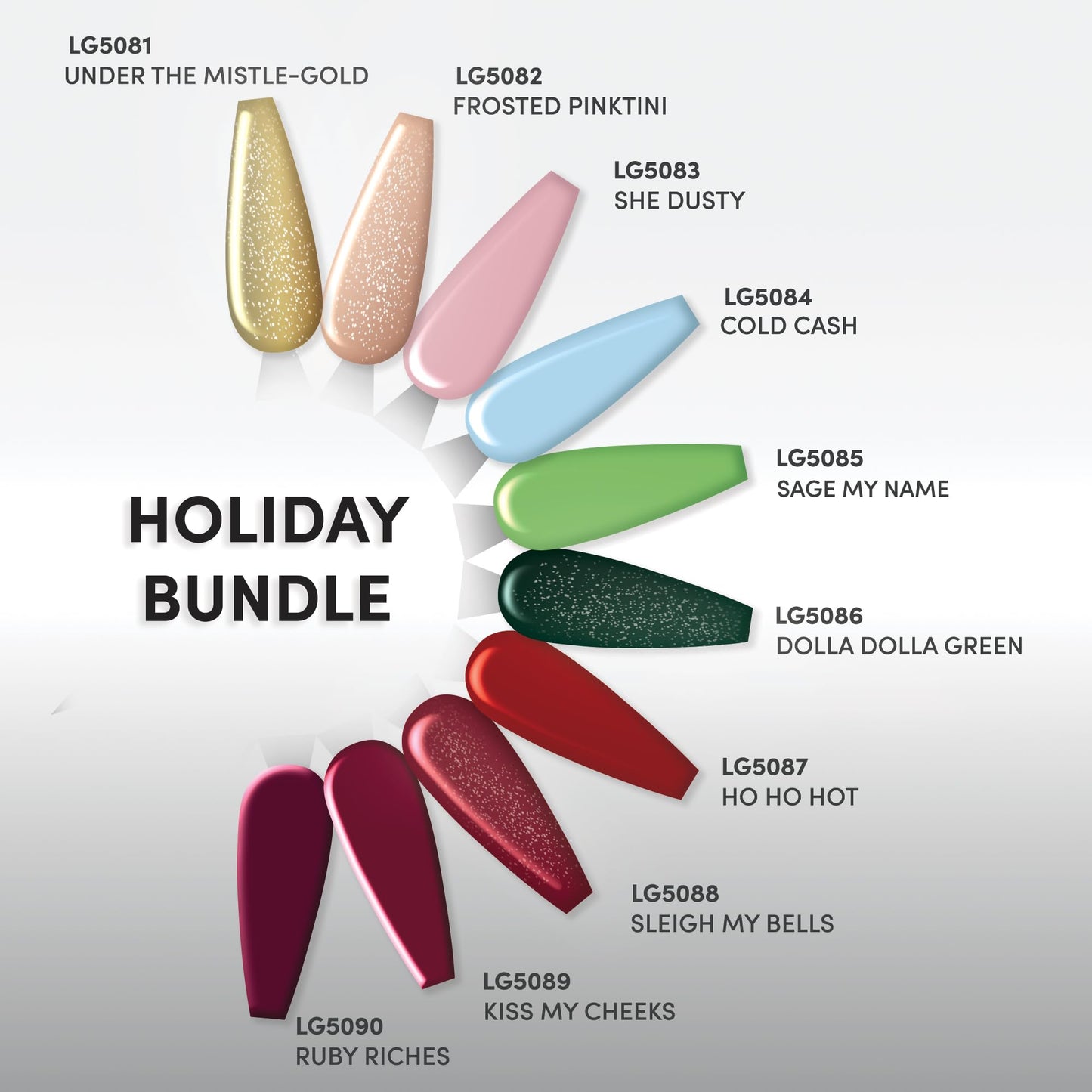 Chaun Legend UV LED Gel Nail Polish 0.5 Ounce Long Lasting, Bubble Free, Quick Dry High Shine - Holiday Collection 2024 Beauty & Personal Care Chaun Legend Professional Nails