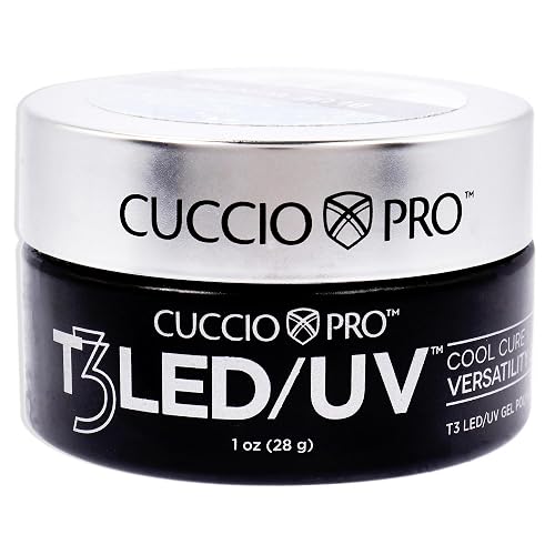 Cuccio Pro T3 LED/UV Cool Cure Versatility Gel - Self-Levelling - Incredibly Flexible - Strong Adhesion - High Shine Finish - Fast Application - Quick Beauty & Personal Care Cuccio