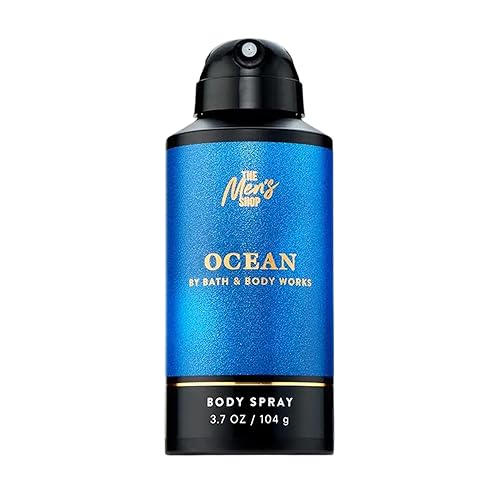 Bath & Body Works Body Spray for Men, Ocean Scent, Men’s Spray with Long-Lasting Personal Fragrance, Fresh Coastal Air & Cypress Scent, 3.7 oz - 1