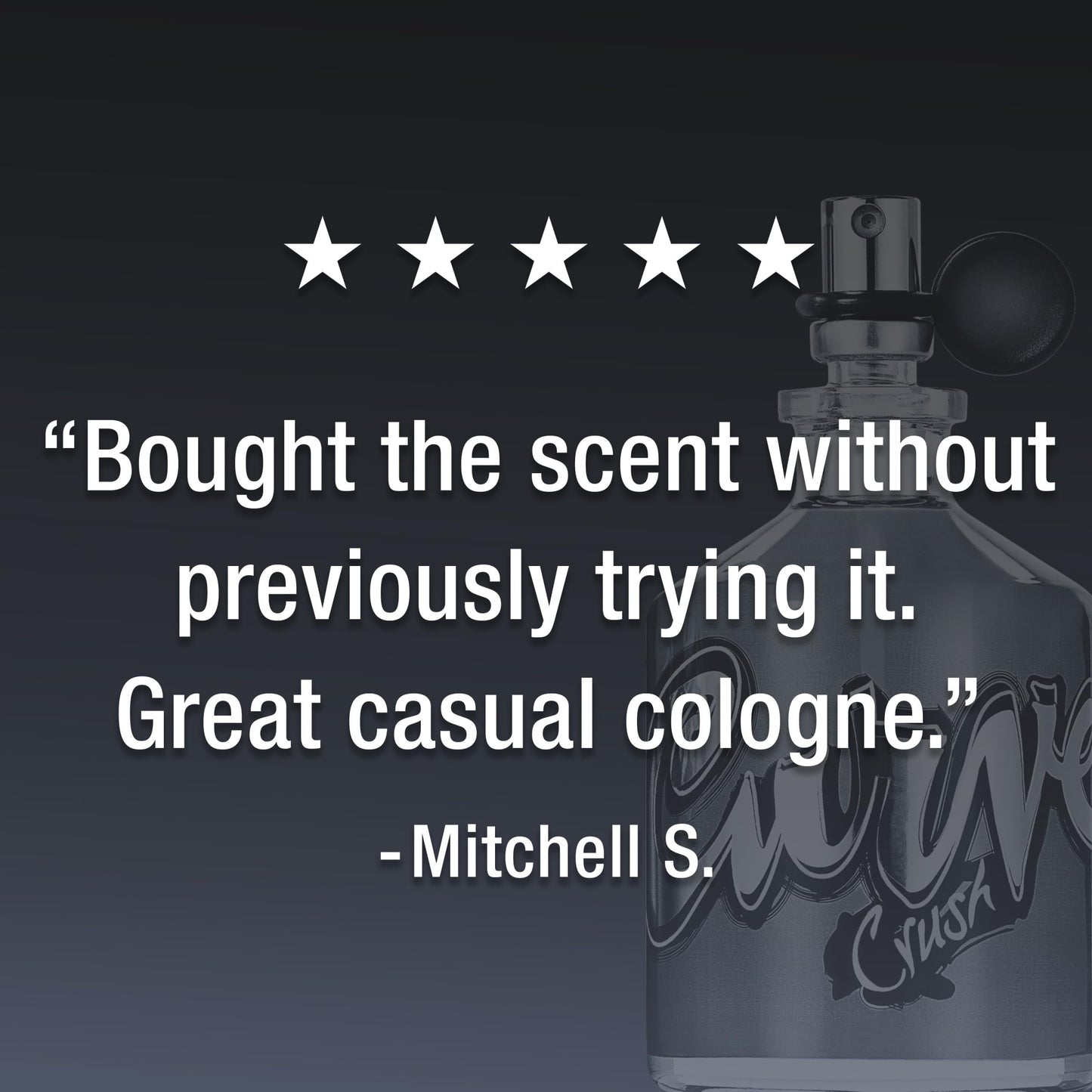 Curve Crush Men's Cologne Fragrance Spray, Gift for Him, Casual Day or Night Scent, 4.2 fl oz