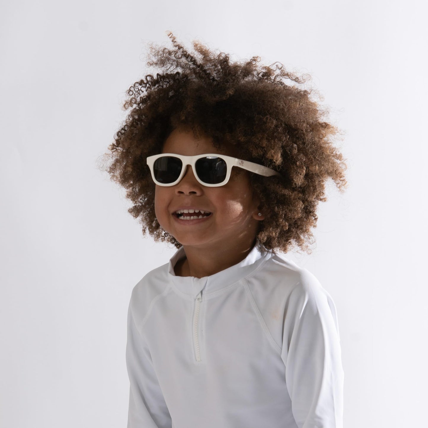green sprouts i play Flexible Sunglasses Rectangular, White, 35mm