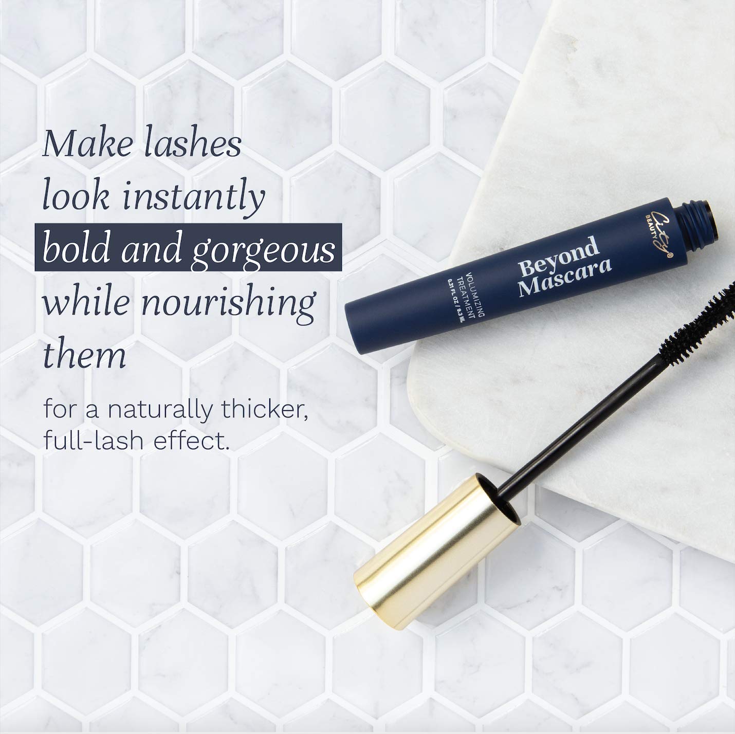 City Beauty Beyond Mascara - Volumizing Treatment - Nourish & Lengthen Lashes - Keratin & Biotin Promote Stronger, Thicker-Looking Eyelashes