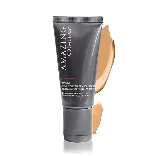 AmazingCosmetics Smooth Creme Concealer & Foundation Duo Hydrating Lightweight Makeup