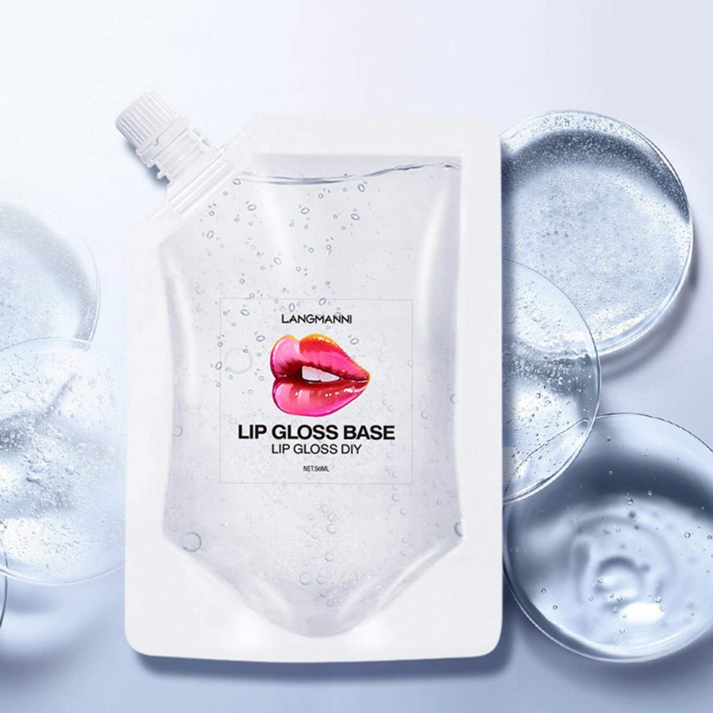 Transparent Lip Gloss ?Moisturize Lip Gloss Base, Lip Gloss Base Oil Material Lip Makeup Primers, Primer for DIY Handmade Lip Balms Lip Gloss