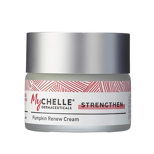 MyChelle Dermaceuticals Pumpkin Renew Cream (1.2 Fl Oz) - Daily Face Moisturizer with Pumpkin Seed Oil, Cloudberry Extract & Antioxidants