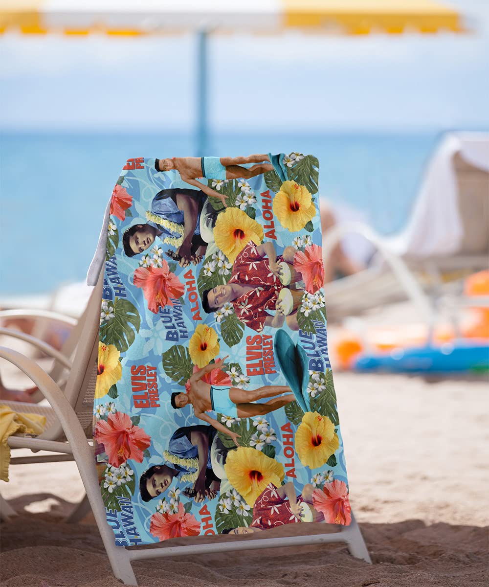 Trevco Elvis Presley Blue Hawaii Officially Licensed Beach Towel 30" X 60"