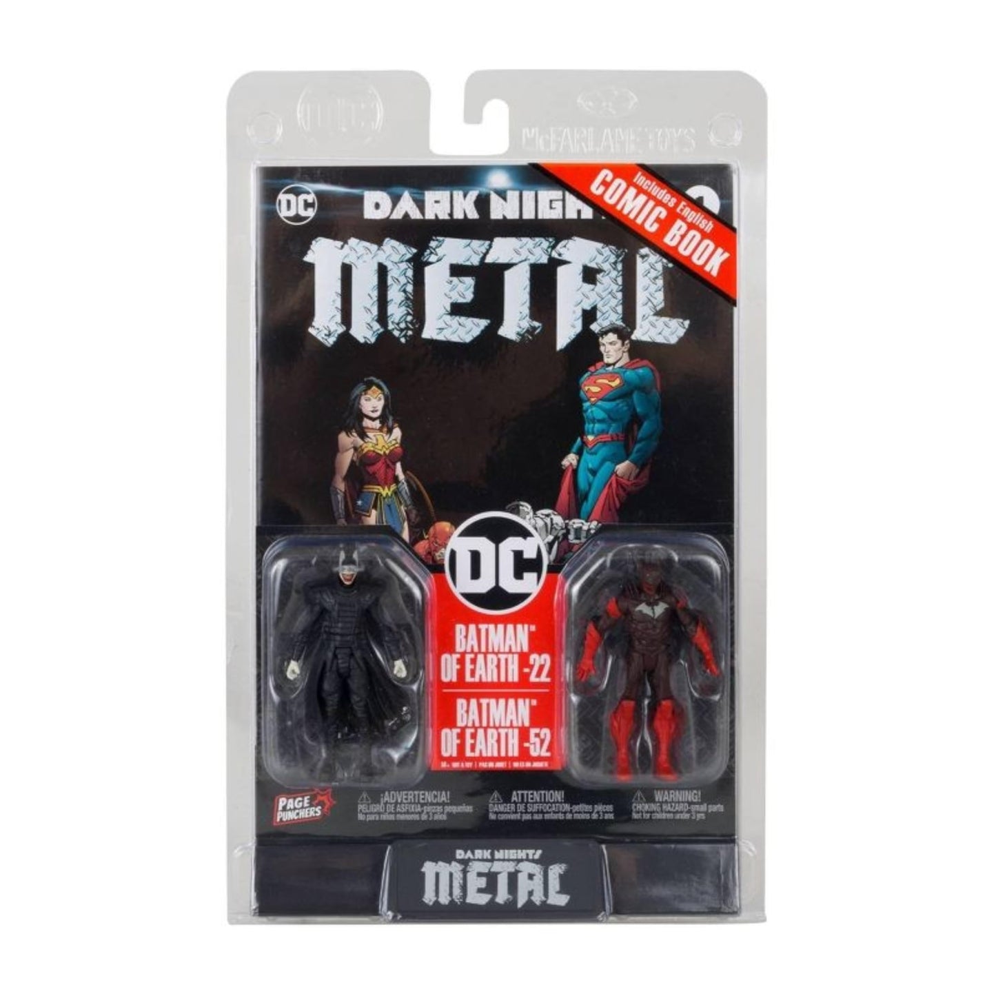 McFarlane Toys - DC Direct Page Punchers 2pk Batman Who Laughs & Red Death 3in Figures with Comic