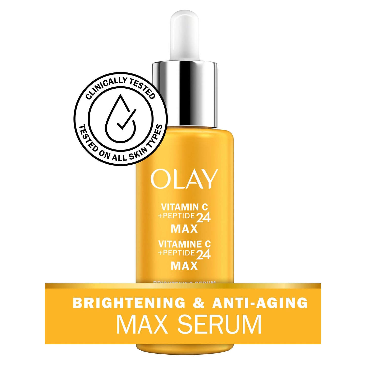 Olay Vitamin C Max Brightening Serum, 1.3 FL OZ (40 mL)