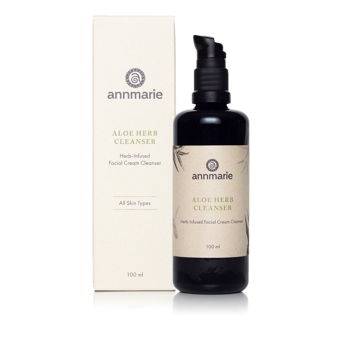 Annmarie Skin Care Aloe Herb Facial Cleanser - Gentle, pH-Balanced Cleanser with Aloe Vera, Coconut Oil & Calendula, Suitable for All Skin Types