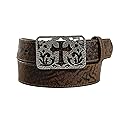 ARIAT Women's Moonstruck Leather Cross Plate Belt, Brown, X-Large
