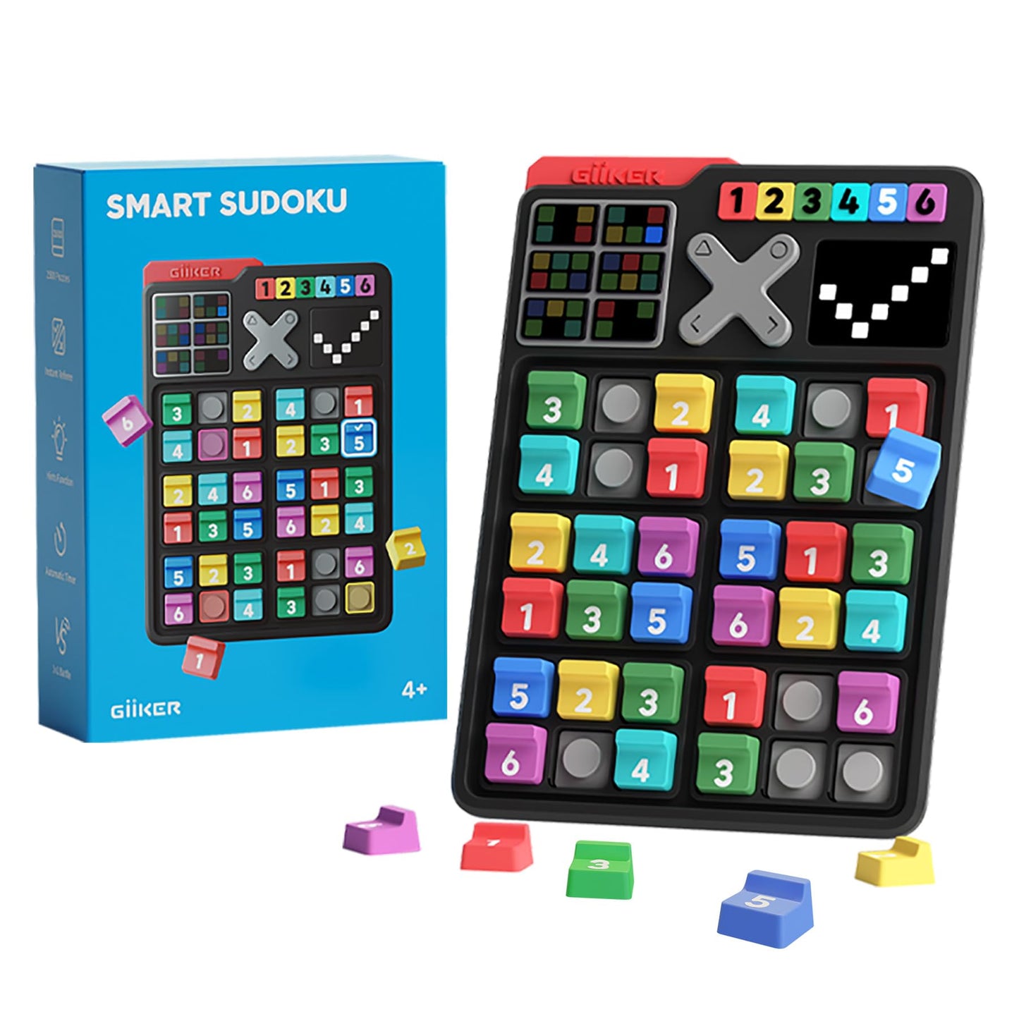 GiiKER Smart Sudoku Puzzle – 2500 Challenges Brain Teaser for Kids, Travel Game & Gift Toy for Boys, Girls & All Ages