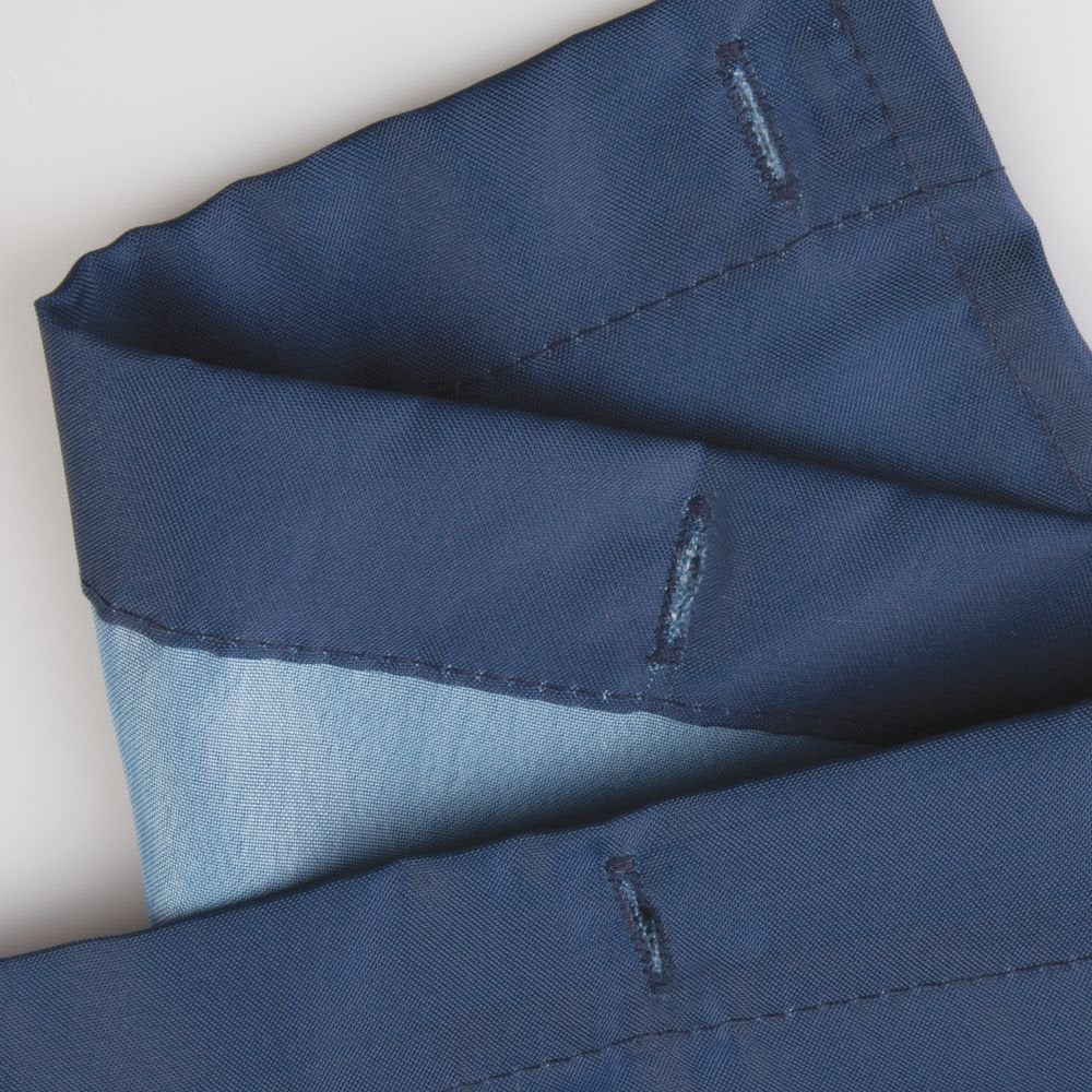 InterDesign Garden Floral Fabric Shower Curtain - 72" x 72", Navy Multi Color