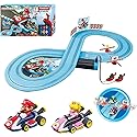 Carrera First Mario Kart Slot Car Race Track - Includes 2 Cars: Mario and Peach - Battery-Powered Beginner Toy Racing Set for Kids Ages 3 Years and Up