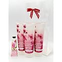 Bath & Body Works Cherry Blossom 4-Piece Gift Set | Includes: Three Ultimate Hydration Body Creams and One Strawberry Pound Cake Hand Cream