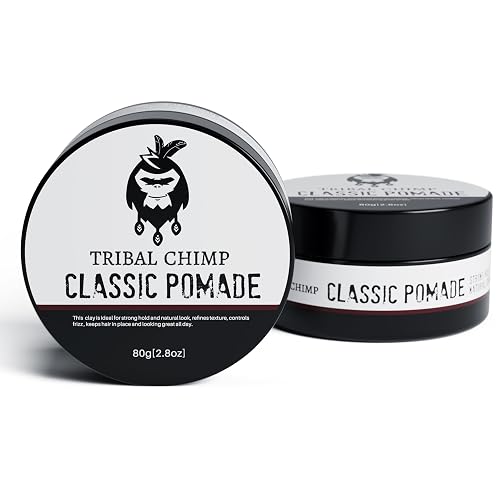 Tribal Chimp Pomade for Men and Women- Strong Hold, Water-Based, Premium Hair Pomade, High Shine, Matte Finish, Frizz Control, Lightweight