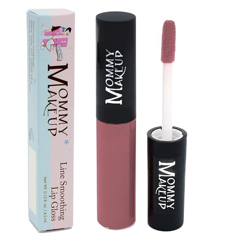 Mommy Makeup Line Smoothing Lip Gloss with Brown Algae & Golden Seaweed - Glossy, Moisturizing, High Shine, Paraben Free Lipgloss in Berry Chic (A