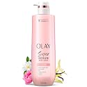 Olay Super Serum Body Wash for Normal Skin, 24hr Long Lasting Hydration, 5+ Ingredient Serum Complex for Bright Even Firm Luminous Skin, 18.5 fl oz