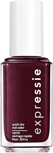 Essie expressie, Quick-Dry Nail Polish, 8-Free Vegan, Dark Purple, Breaking The Bold, 0.33 fl oz
