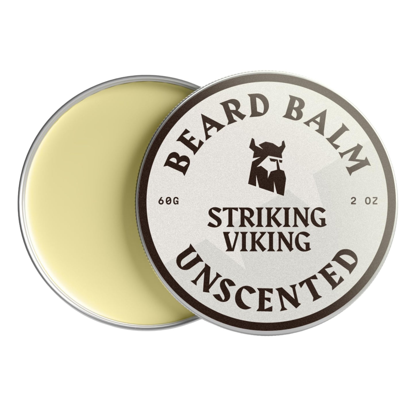 Striking Viking Beard Balm for Men - Leave in Beard Conditioner - Styling Balm Made with Naturally Derived Beard Butter, Argan & Jojoba Oils (2 Ounce