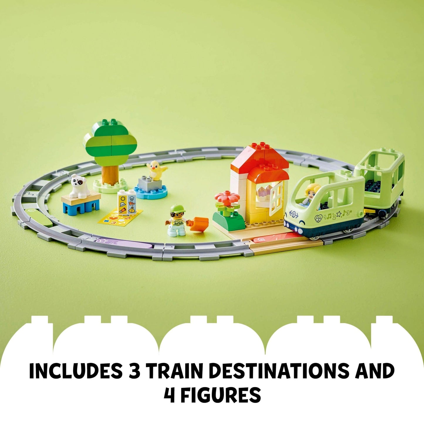 LEGO DUPLO Town Interactive Adventure Train Set - Building Toy for Toddlers, Boys and Girls, Ages 2+ - Learning Train Toy Playset with Lights and…