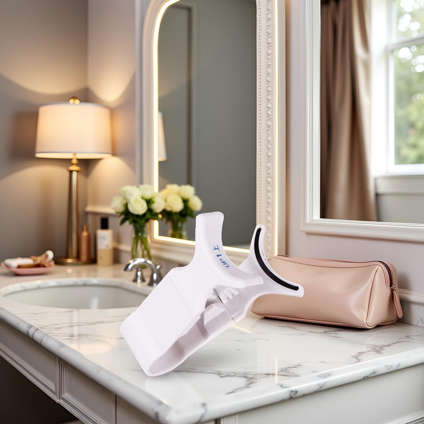 White False Eyelashes Clip- 5g Portable Magnetic Eyelash Applicator SetApplicator Magnetic Lashes Kit for Lounging, Home,Travel and Business Trips,…