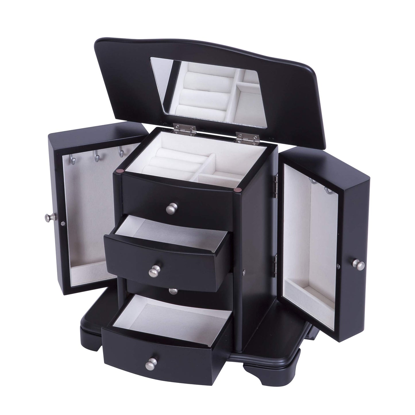 Mele Designs Jewelry Box Kennedy Wooden Jewelry Box, Java Finish
