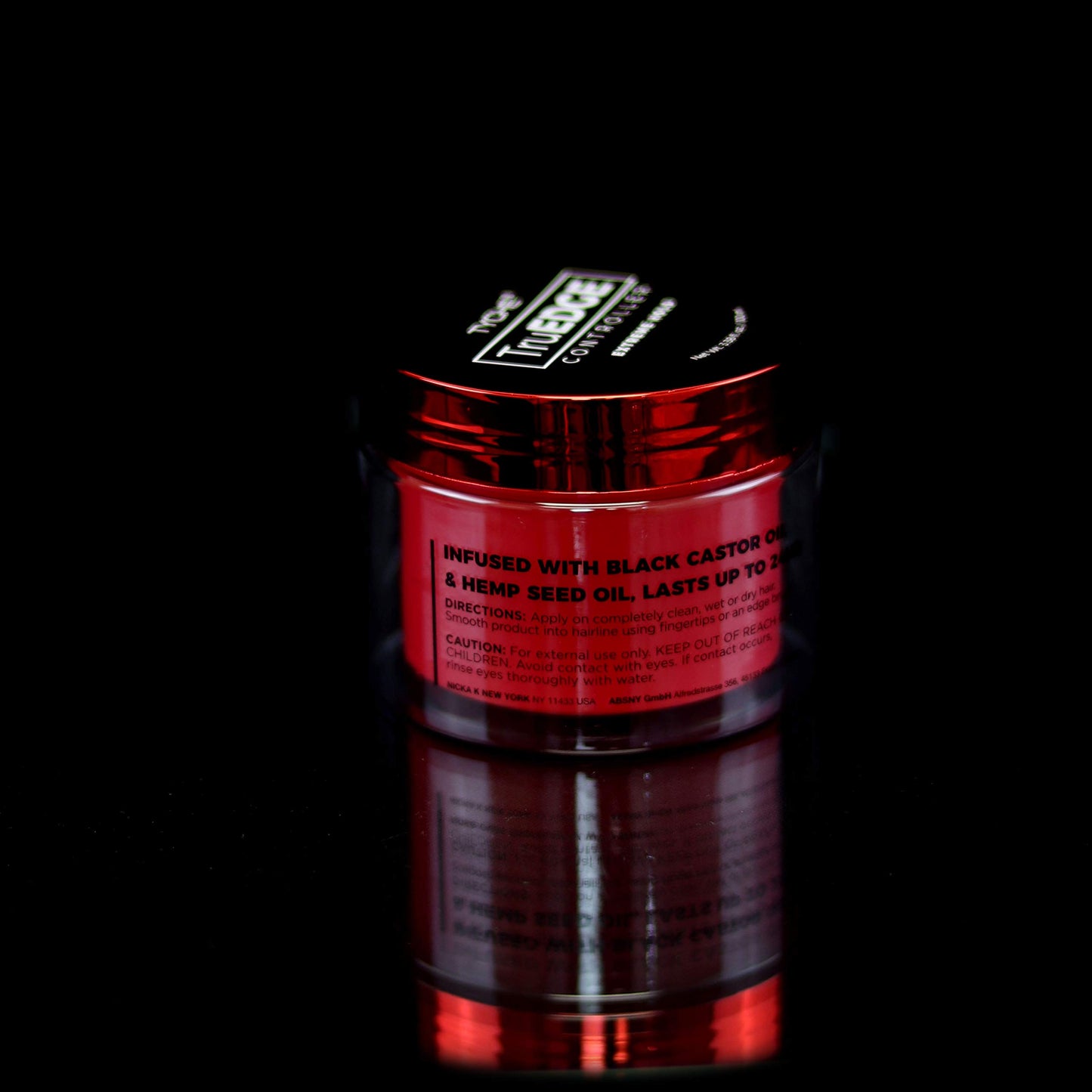 Tyche TruEDGE Controller Extreme Hold Water-Based Pomade - Ntaural Shine & Non-Flaky Scented Edge Control - Perfect for Hair-Braiding (Strawberry)
