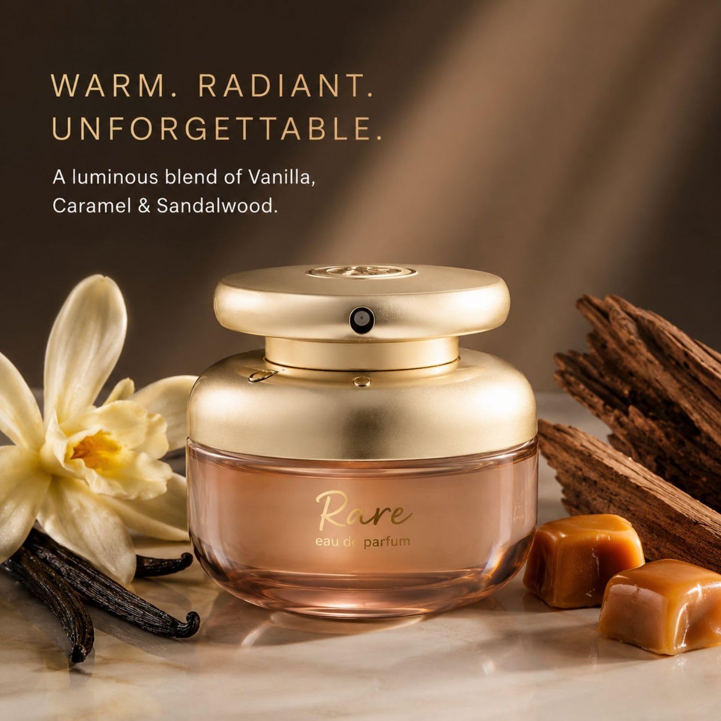 Rare Beauty Eau de Parfum - Warm Vanilla & Caramel Fragrance with Sandalwood and Ginger Notes, 1.69 oz / 50 mL