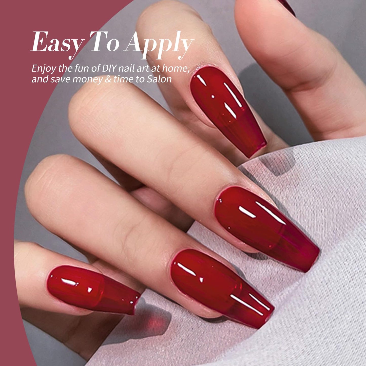 Born Pretty Jelly Pastel Gel Nail Polish 6 Colors Spring Summer Yellow Green Blue Purple Pink Candy Sweet Colors Apex Building Effect Gel Polish Kit Beauty and Personal Care Born Pretty