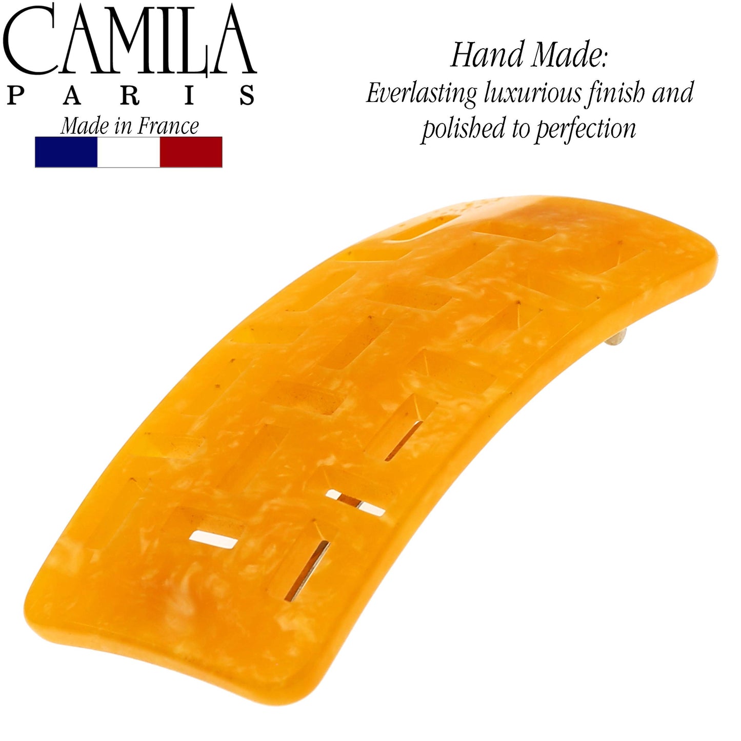 Camila Paris DG47 French Hair Barrette Clip for Girls Handmade, Strong Hold Grip Hair Clips for Women, No Slip and Durable Styling Girls Hair