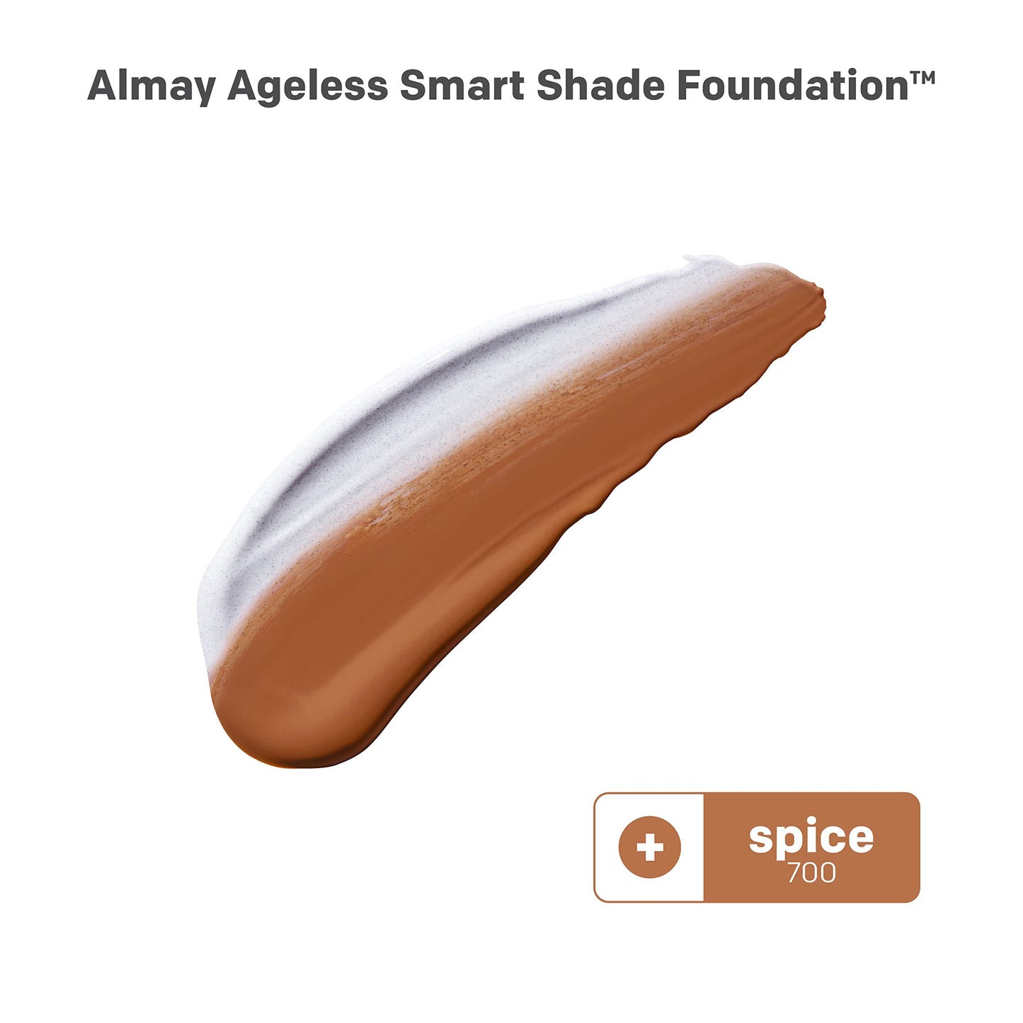 Almay Anti-Aging Foundation, Smart Shade Face Makeup with Hyaluronic Acid, Niacinamide, Vitamin C & E, Hypoallergenic-Fragrance Free, 700 Spice, 1 Fl
