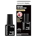Sensationail Peel Off Formula Gel Nail Polish Base Coat Refill, Clear, 0.25 Fl Oz