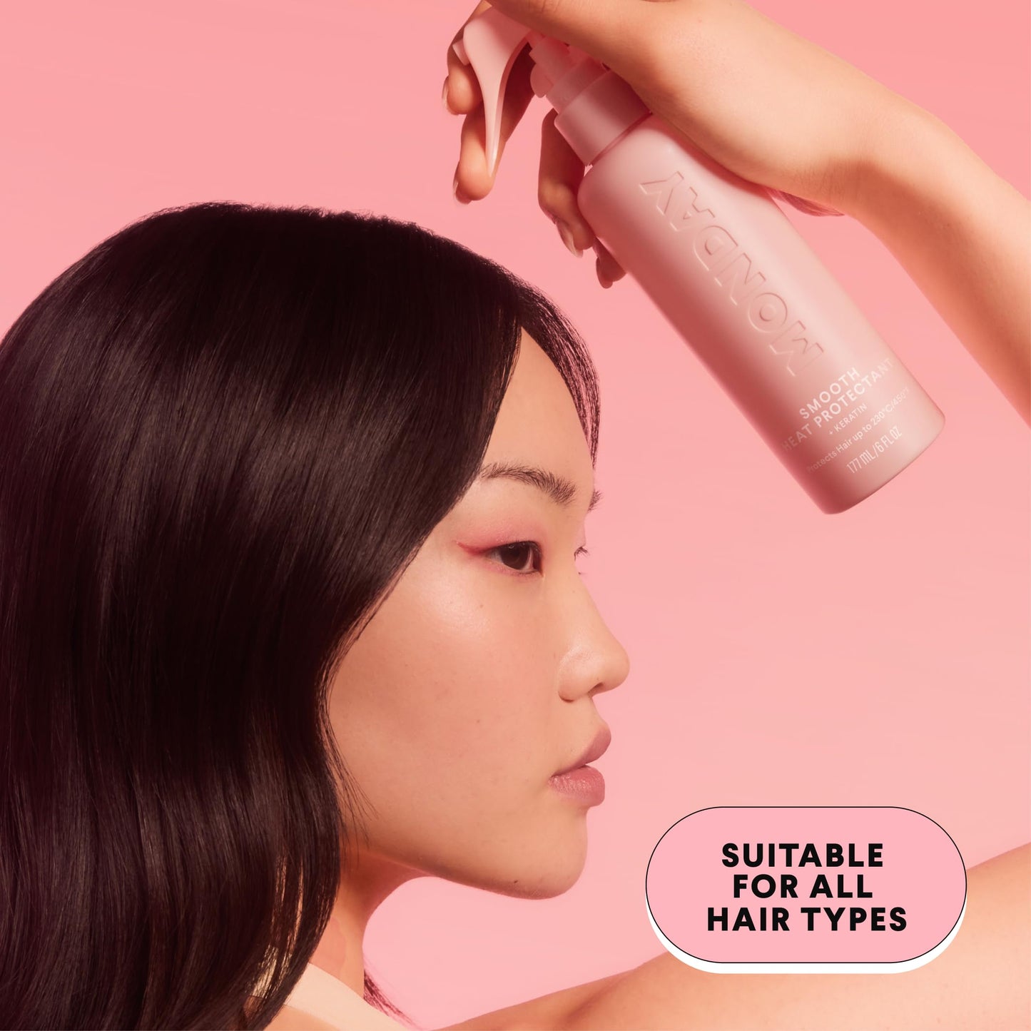 MONDAY HAIRCARE SMOOTH Heat Protectant with Keratin - 6 oz for a Smooth, Polished Finish(Pack of 2) Beauty & Personal Care MONDAY HAIRCARE