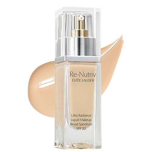 Estée Lauder Re-Nutriv Ultra Radiance Liquid Foundation SPF 20 | Luxurious, Hydrating, Long-Wearing, 1 Fl Oz, 1W0 Warm Porcelain