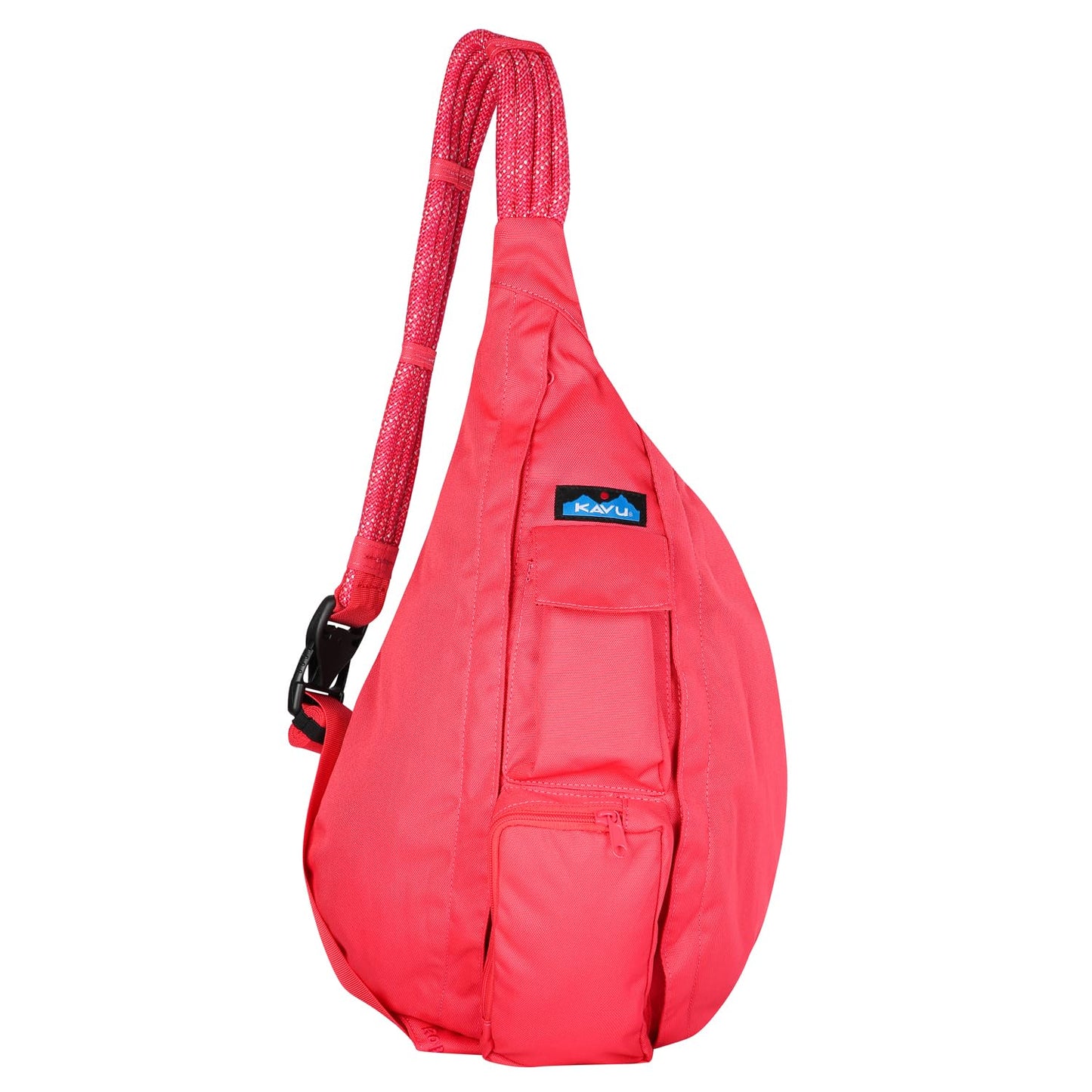 KAVU Original Rope Sling Pack with Adjustable Rope Shoulder Strap, Flamingo