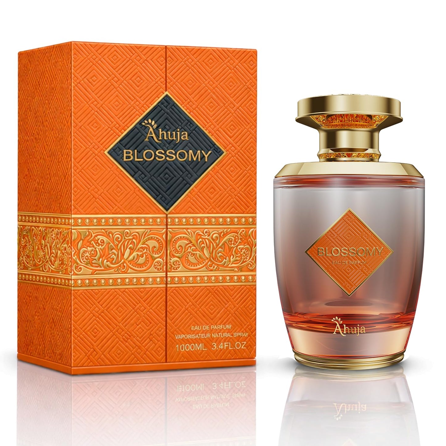 AHUJA Blossomy Eau De Parfum 3.4oz for Women - Long Lasting Floral Fragrance with Natural Tuberose and Jasmine - Luxurious, Fresh & Elegant Perfume Beauty & Personal Care AHUJA